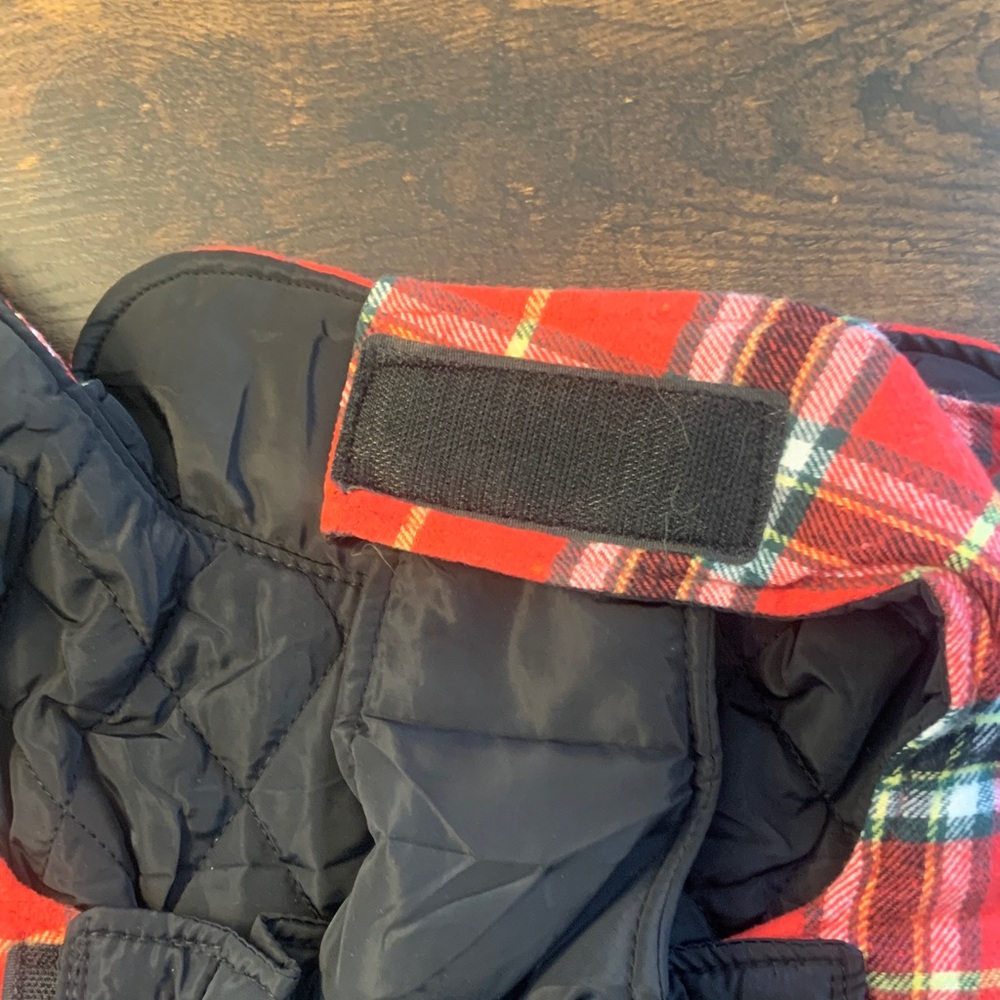 Red Plaid Dog Coat - Picture 3 of 7